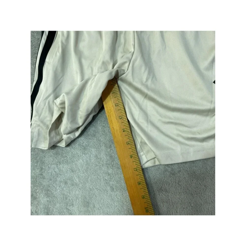 NWT Adidas Men's S Beige Black Active Shorts Striped 7
